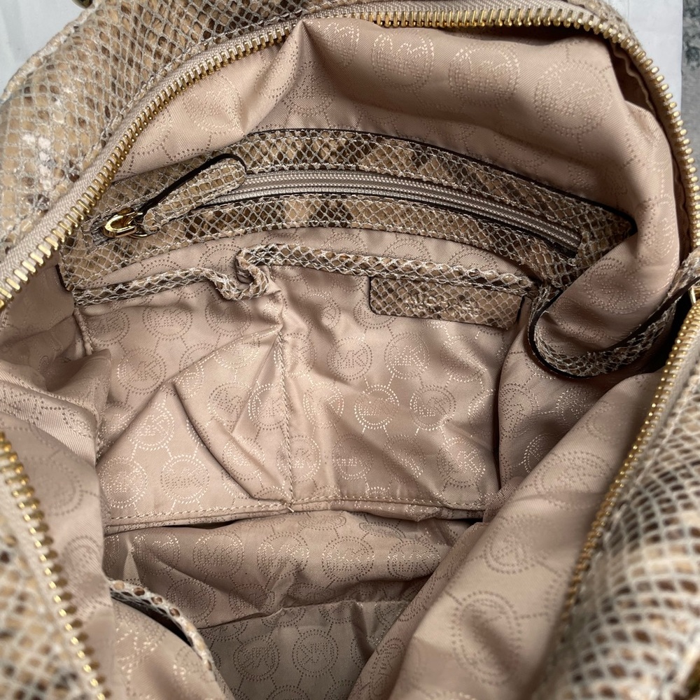 Michael Michael Kors Green/Beige Python - image 8